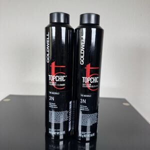 Lot Of 2 Goldwell Topchic Hair Color CAN 8.6 oz 3N FROM EUROPE 250ml